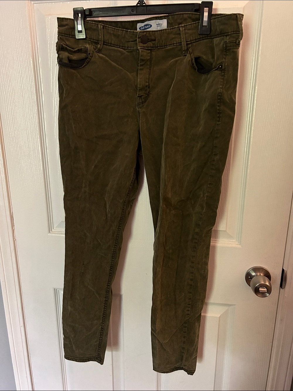 Old Navy Olive Green Skinny Jeans